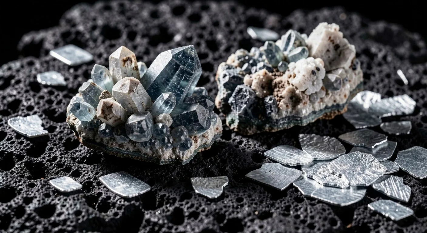 Crystalline mineral structures